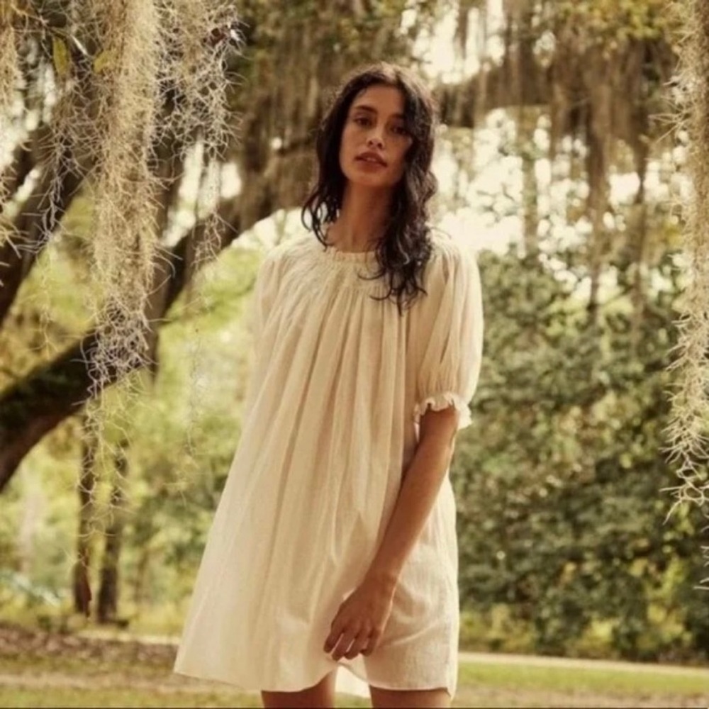 Doen Cream Mini Dress